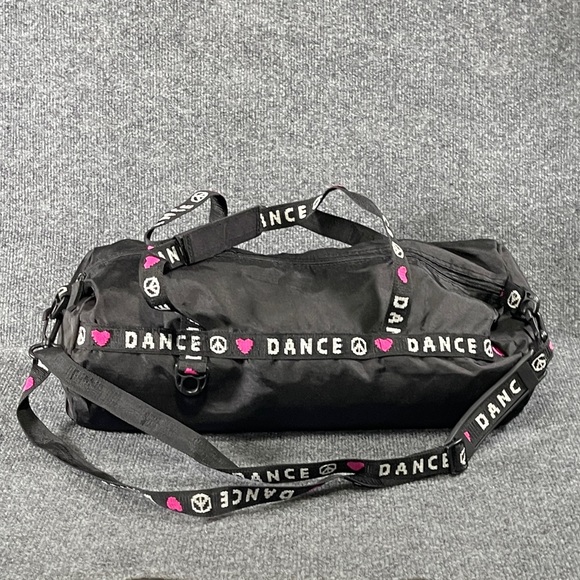 Capezio 100% nylon Black & Pink Dance Duffel Bag - Picture 1 of 15